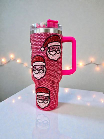 40oz Santa Rhinestone Tumbler (1.2L)